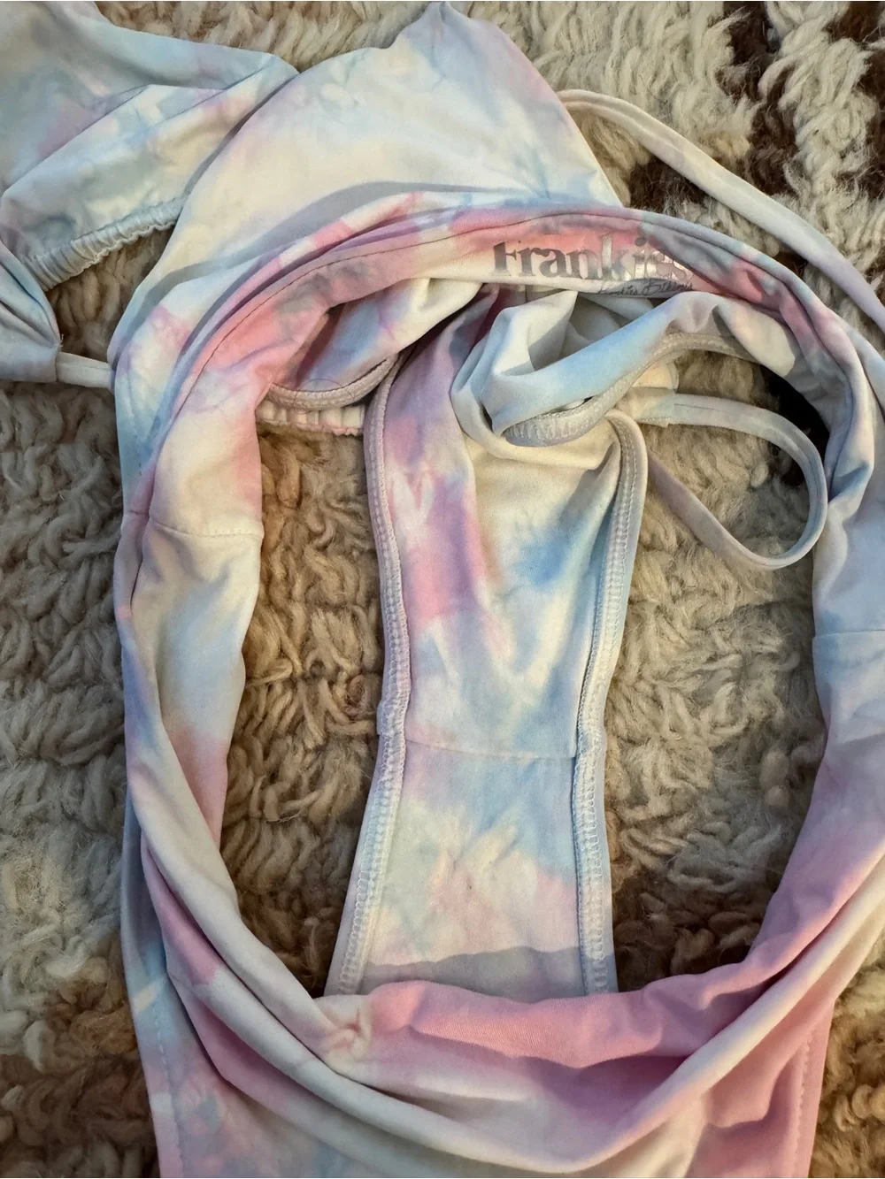 Frankie’s Bikinis High Waisted Tie Dye Set